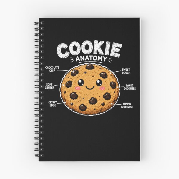 Item preview, Cute Cookie Anatomy Illustration for Food Lovers designed and sold by rafaeltto.