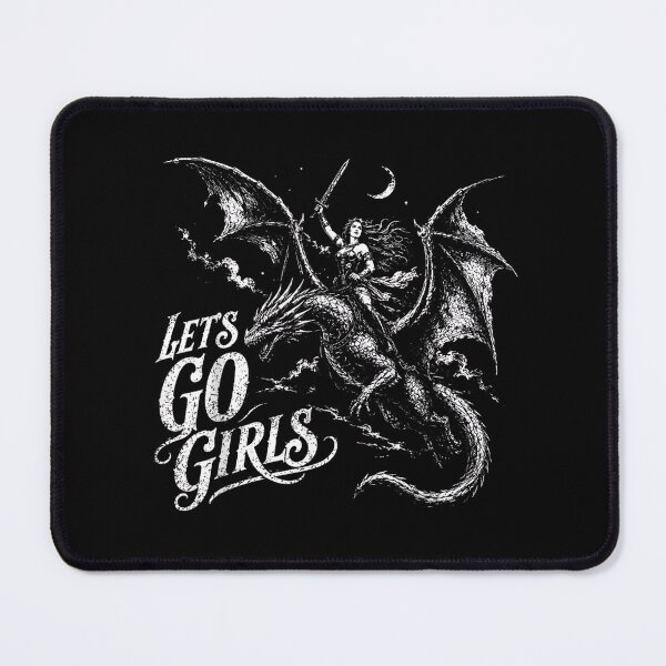Item preview, Let’s Go Girls Dragon Rider – Fantasy Warrior Woman designed and sold by Rahamkshop.