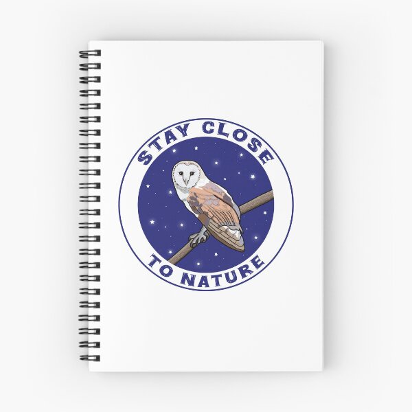 Item preview, Stay close to nature Midnight Barn Owl detailed illustration Proceeds go to animal charities and rescues designed and sold by AnimalFriends1.