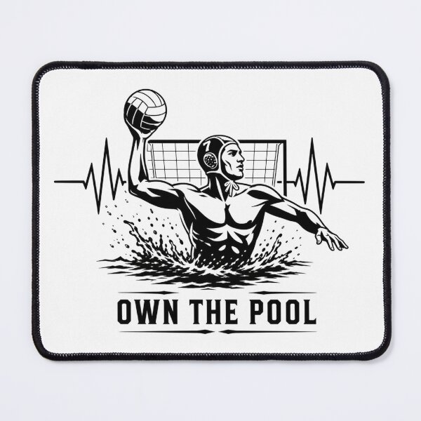 Item preview, A powerful water polo player in action, capturing strength, speed, and competitive spirit in the pool. designed and sold by StyxIND.