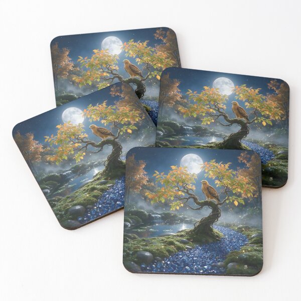 Item preview, September Sapphire Zen Garden – Hawk Moon Crystal Art designed and sold by Roanemermaid.