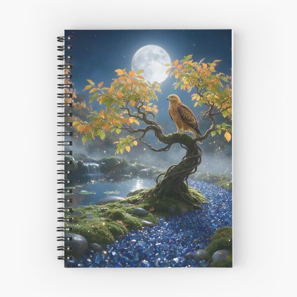 Item preview, September Sapphire Zen Garden – Hawk Moon Crystal Art designed and sold by Roanemermaid.