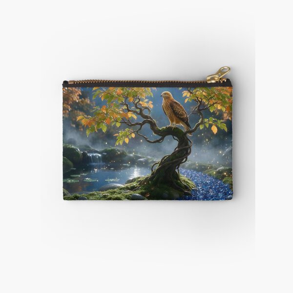 Item preview, September Sapphire Zen Garden – Hawk Moon Crystal Art designed and sold by Roanemermaid.