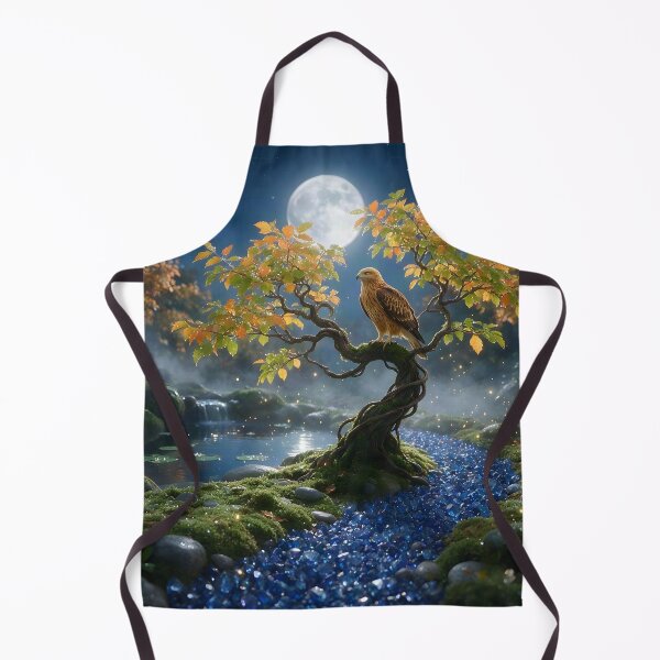 Item preview, September Sapphire Zen Garden – Hawk Moon Crystal Art designed and sold by Roanemermaid.