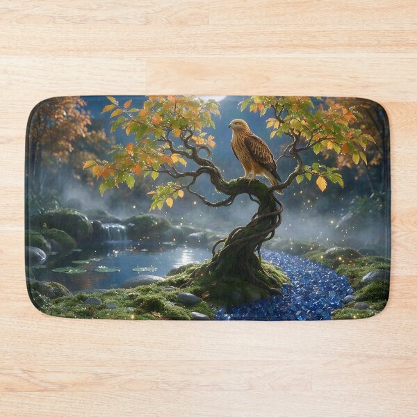 Item preview, September Sapphire Zen Garden – Hawk Moon Crystal Art designed and sold by Roanemermaid.