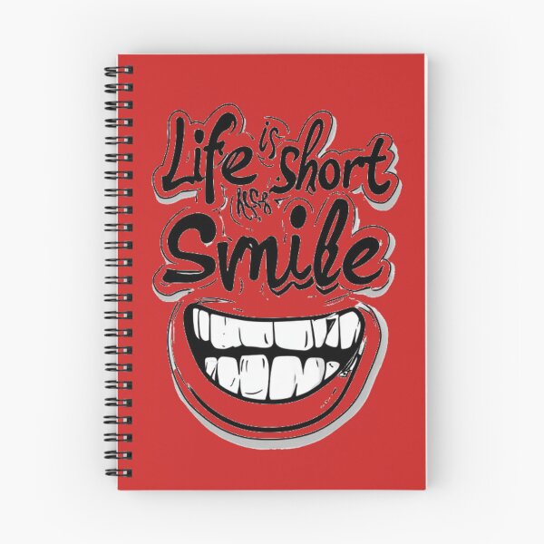 Item preview, Life Is Short Smile Funny Quote designed and sold by YAM716.