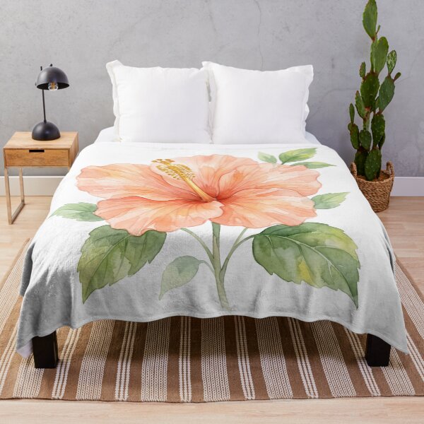 Item preview, Watercolor Hibiscus Print | Tropical Flower Art designed and sold by PLANT LOVER'S PARADISE.