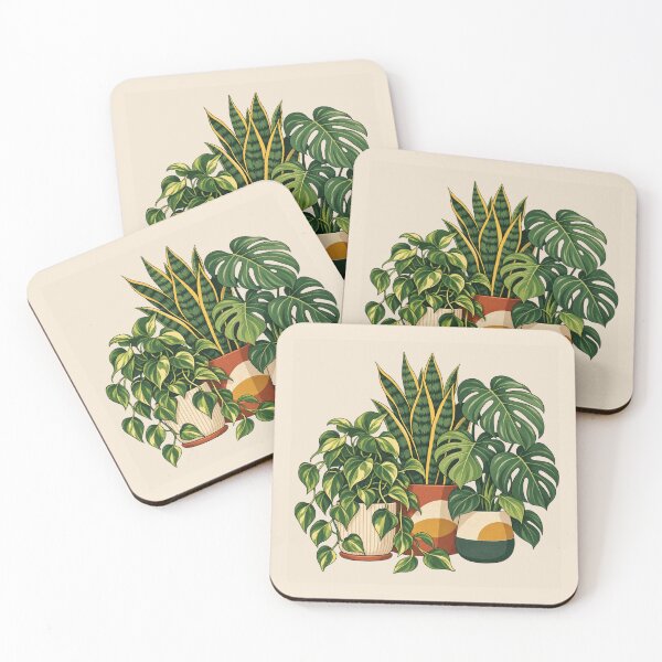 Item preview, Houseplant Lover Gift – Indoor Jungle Botanical Illustration designed and sold by astersgraphics.