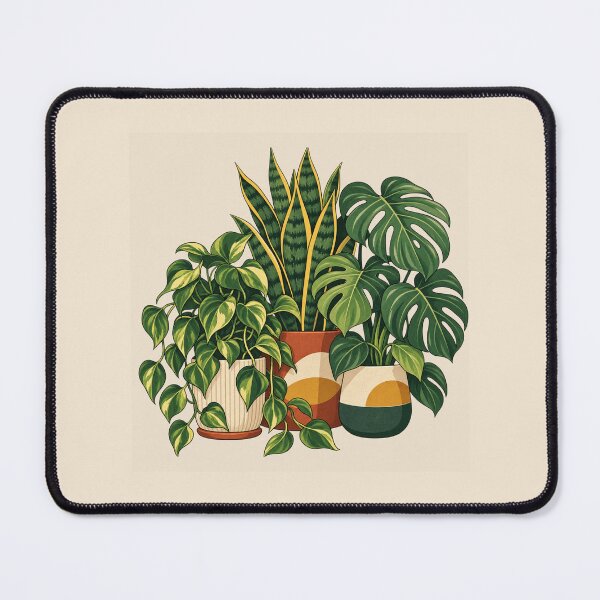 Item preview, Houseplant Lover Gift – Indoor Jungle Botanical Illustration designed and sold by astersgraphics.
