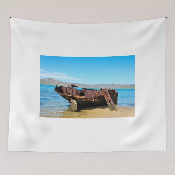 Item preview, Rusted Shipwreck on the Coast of South Africa designed and sold by Faith Based Decor .