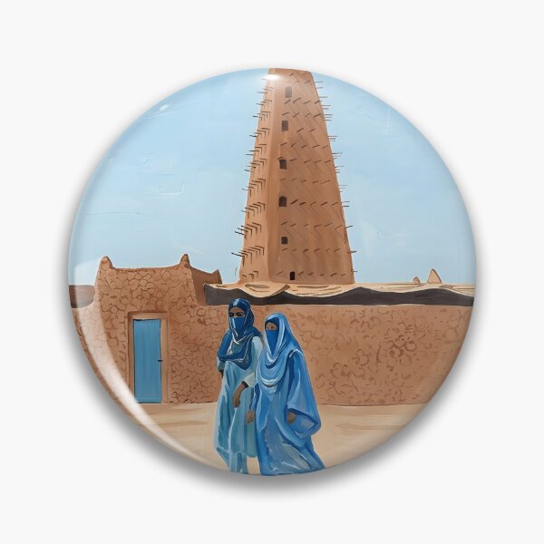 Item preview, Agadez Acrylic Print, Niger Travel Poster designed and sold by POSTERIOCREW.