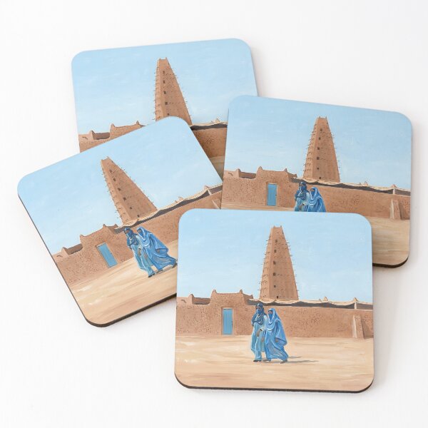Item preview, Agadez Acrylic Print, Niger Travel Poster designed and sold by POSTERIOCREW.