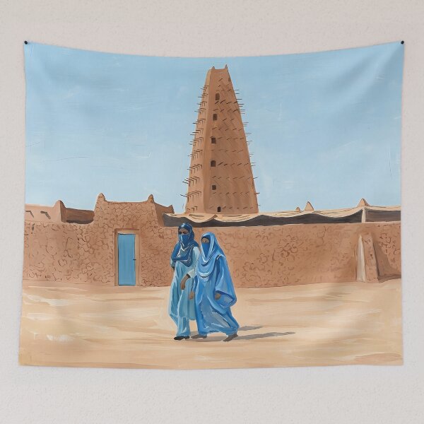 Item preview, Lámina acrílica de Agadez, póster de viaje de Níger designed and sold by POSTERIOCREW.