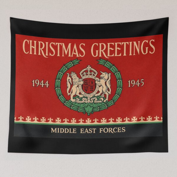 Item preview, WW2 Christmas Greetings British 1944-45 Middle East Forces designed and sold by MilitaryMart.