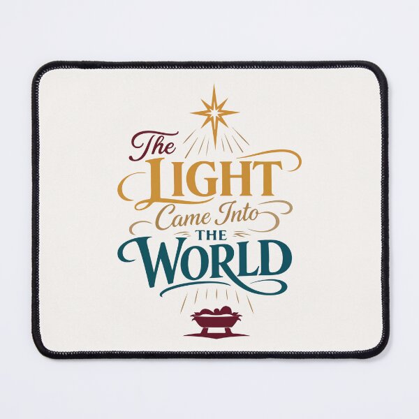 Item preview, The Light Came Into the World Christmas Typography designed and sold by stylishdzign.