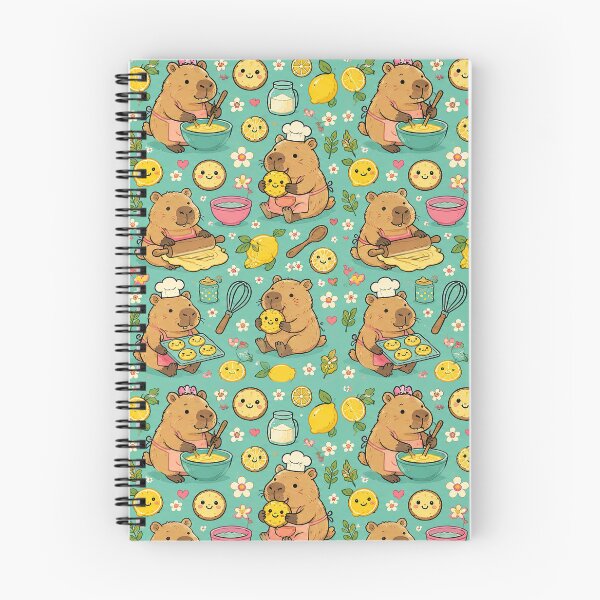 Item preview, Capybara Lemon Cookie Pattern designed and sold by Soft Berry Studio.