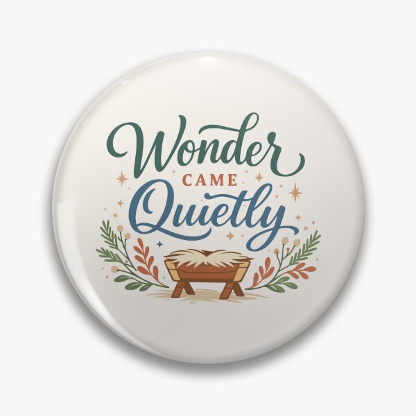 Item preview, Wonder Came Quietly Christmas Typography  designed and sold by stylishdzign.
