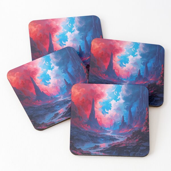 Item preview, Crimson Sky Over Mystic Valley designed and sold by bakosshops.