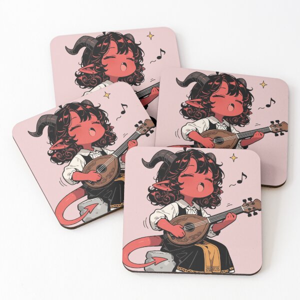 Item preview, Tiefling bard designed and sold by The King's general goods.
