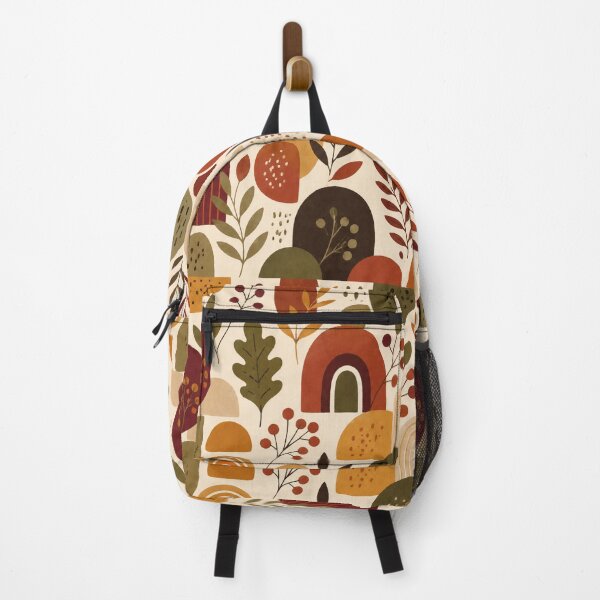 Item preview, Retro Autumn Botanical Pattern – Mid Century Fall Abstract Art designed and sold by astersgraphics.