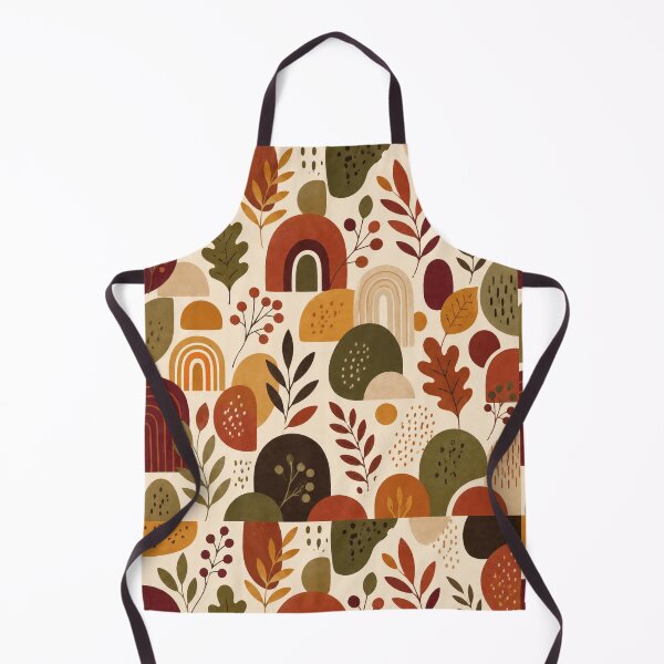 Item preview, Retro Autumn Botanical Pattern – Mid Century Fall Abstract Art designed and sold by astersgraphics.