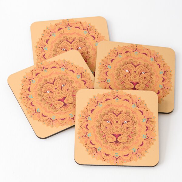 Item preview, Golden Lion Mandala Sacred Geometry designed and sold by Paolo-Bandal.