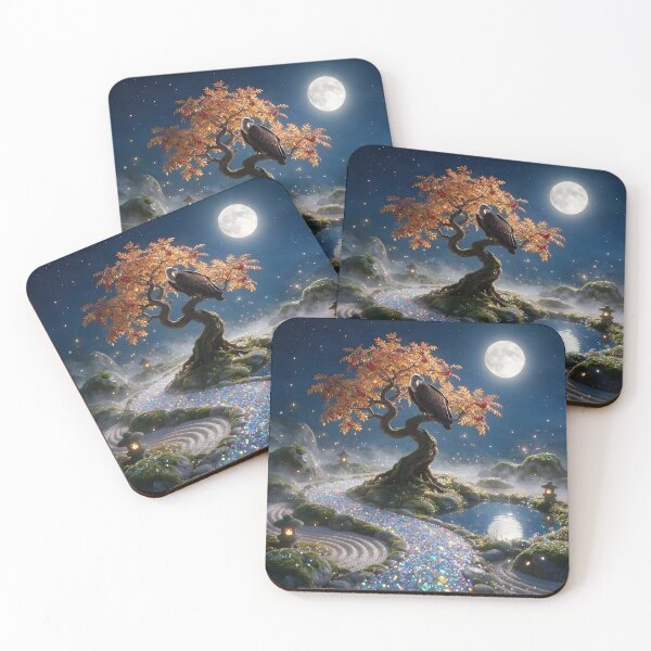 Item preview, October Opal Zen Garden – Vulture Moon Crystal Art designed and sold by Roanemermaid.