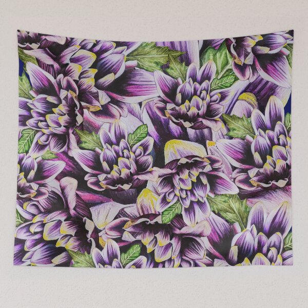 Item preview, Purple Chrysanthemum Big collage 5 designed and sold by nastiaart.