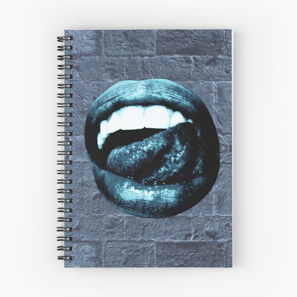 Item preview, Glossy Blue Lips Tongue Out Goth Glam designed and sold by Ghoul Enterprises.