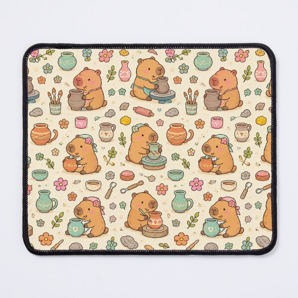 Item preview, Capybara Pottery Studio Pattern designed and sold by Soft Berry Studio.