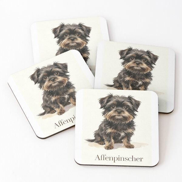Item preview, Affenpinscher Watercolor Portrait — Elegant Dog Art designed and sold by Coolstuff4you71.