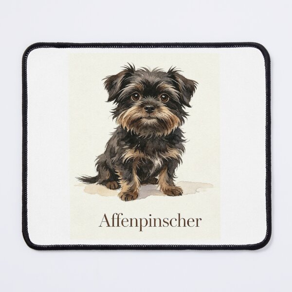 Item preview, Affenpinscher Watercolor Portrait — Elegant Dog Art designed and sold by Coolstuff4you71.