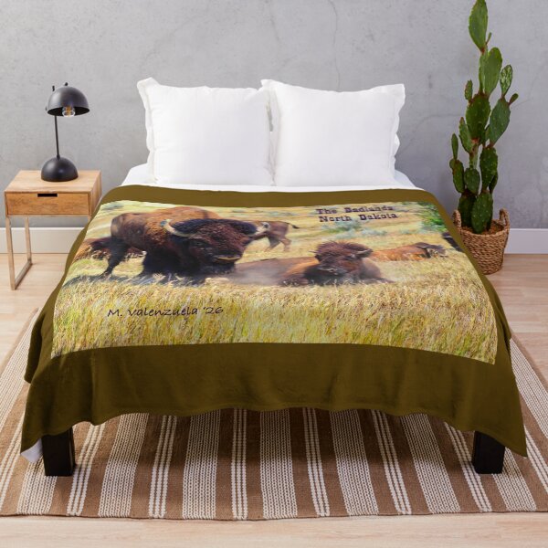 Item preview, Badlands Bison Kicking up Dust designed and sold by Marielle Valenzuela.