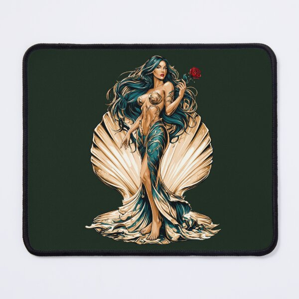 Item preview, Aphrodite Goddess of Love and Beauty Emerging from Seashell  PNG designed and sold by MythicMood.