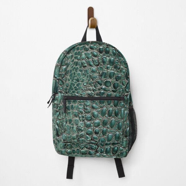 Item preview, Green Crocodile Skin Pattern Emerald Alligator Leather designed and sold by Nine Lives Studio.