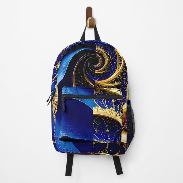 Item preview, Intricate Duality of Royal Navy Velvet and Gold Filigree designed and sold by Vicky Brago-Mitchell®.