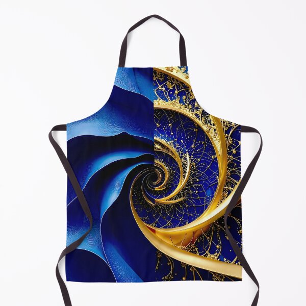 Item preview, Intricate Duality of Royal Navy Velvet and Gold Filigree designed and sold by Vicky Brago-Mitchell®.