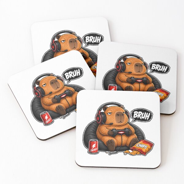 Item preview, Bruh Gamer Capybara Funny Gaming designed and sold by WeirdlyMild.