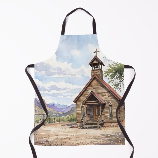 Item preview, Old Church Watercolor Print, Arizona Travel Poster designed and sold by POSTERIOCREW.
