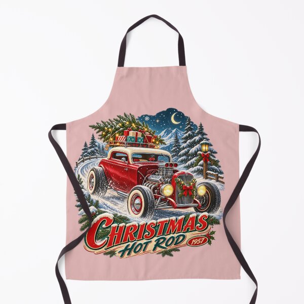Item preview, Christmas Hot Rod 1937 Art designed and sold by Normandy Road Heritage™ - Vintage Garage Art.