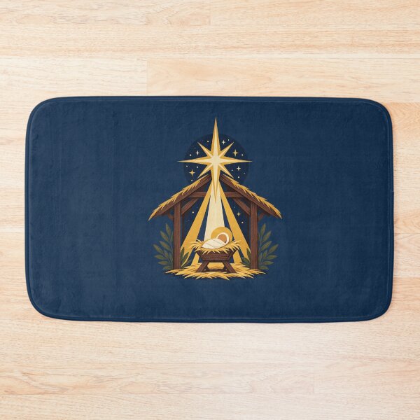 Item preview, Christian Christmas Nativity – Bethlehem Star and Manger Art designed and sold by astersgraphics.