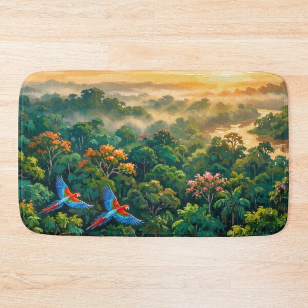 Item preview, Amazon Rainforest Canopy at Sunrise designed and sold by RedPeaStudio.