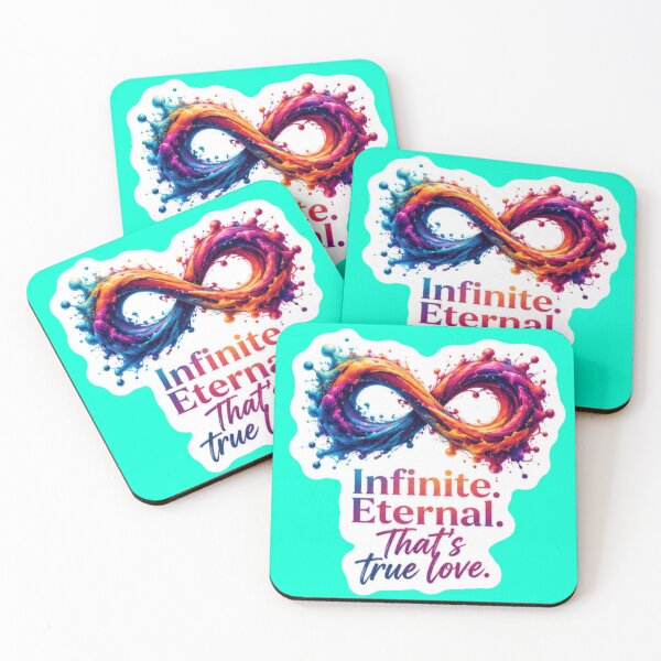 Item preview, Infinite Eternal Thats True Love Colorful Paint Splash Infinity Symbol Sticker designed and sold by Scro-Ciob-Shop.