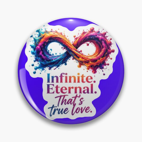 Item preview, Infinite Eternal Thats True Love Colorful Paint Splash Infinity Symbol Sticker designed and sold by Scro-Ciob-Shop.