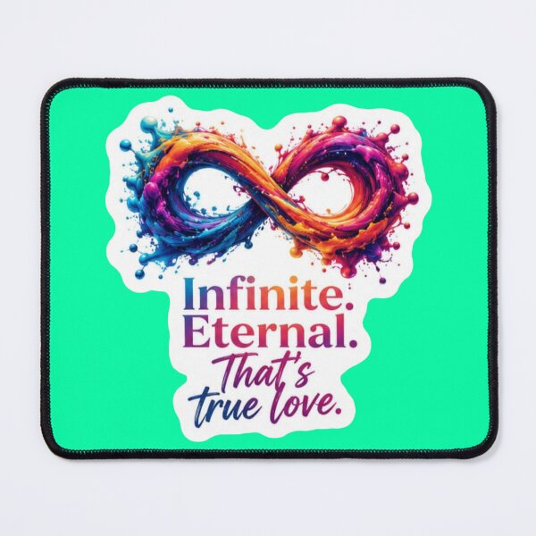 Item preview, Infinite Eternal Thats True Love Colorful Paint Splash Infinity Symbol Sticker designed and sold by Scro-Ciob-Shop.