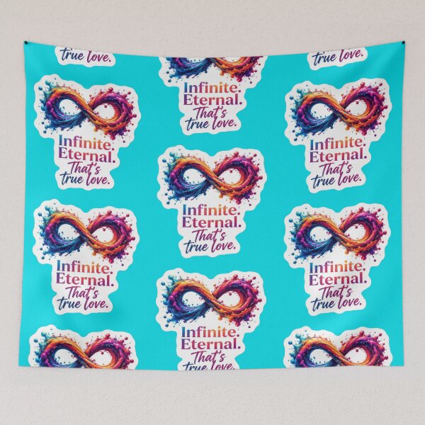Item preview, Infinite Eternal Thats True Love Colorful Paint Splash Infinity Symbol Sticker designed and sold by Scro-Ciob-Shop.