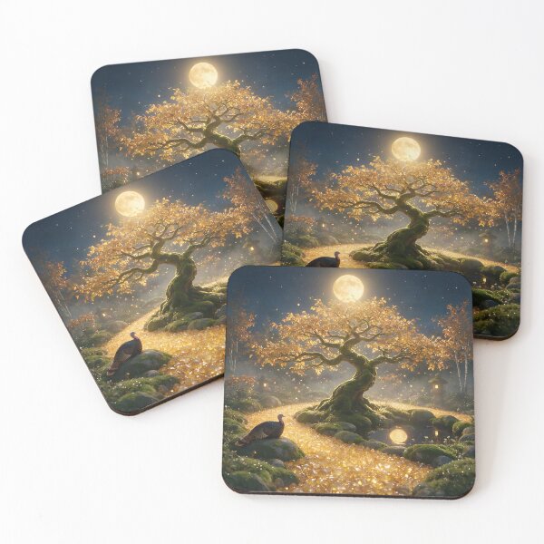 Item preview, November Citrine Zen Garden – Turkey Moon Crystal Art designed and sold by Roanemermaid.