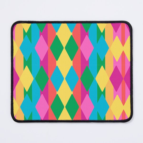 Item preview, Colorful Geometric Harlequin Diamond pattern designed and sold by Hager-AboAllil.