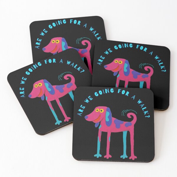 Item preview, Are We Going for a Walk? - Funny Colorful Dog designed and sold by PatykArt.