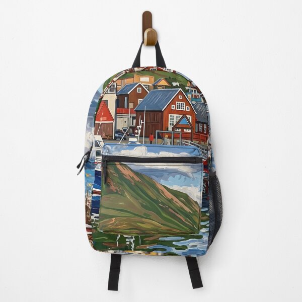 Item preview, Husavik Acrylic Print,Iceland Travel Poster designed and sold by POSTERIOCREW.